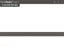 Tablet Screenshot of panelpiedramadrid.com